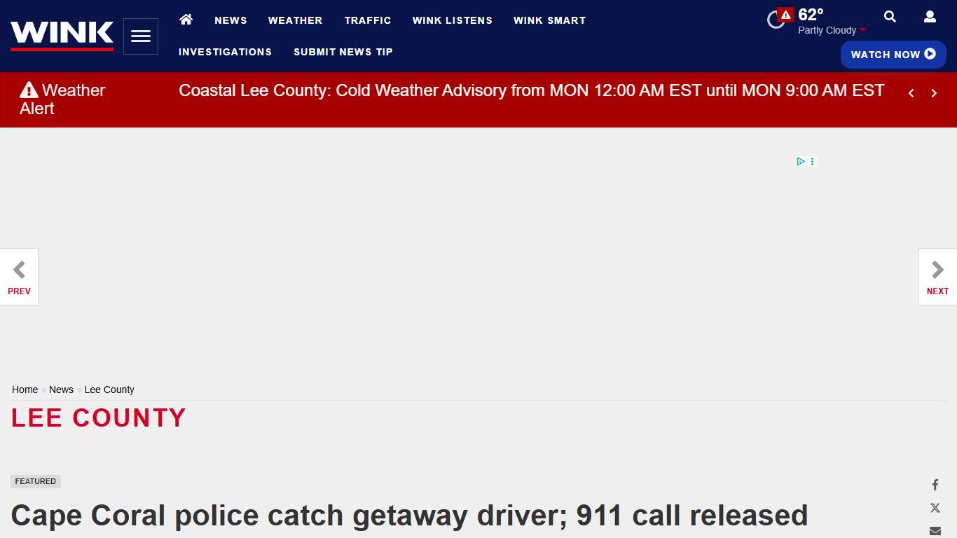 Cape Coral police catch getaway driver in jewelry heist | Lee County | winknews.com